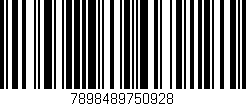 Código de barras (EAN, GTIN, SKU, ISBN): '7898489750928'