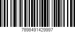 Código de barras (EAN, GTIN, SKU, ISBN): '7898491429997'