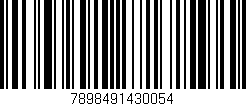 Código de barras (EAN, GTIN, SKU, ISBN): '7898491430054'