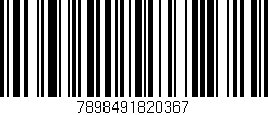 Código de barras (EAN, GTIN, SKU, ISBN): '7898491820367'