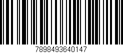Código de barras (EAN, GTIN, SKU, ISBN): '7898493640147'