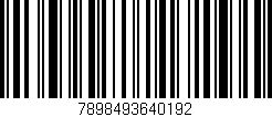 Código de barras (EAN, GTIN, SKU, ISBN): '7898493640192'
