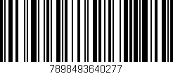 Código de barras (EAN, GTIN, SKU, ISBN): '7898493640277'