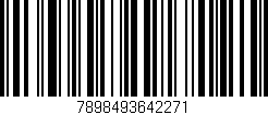 Código de barras (EAN, GTIN, SKU, ISBN): '7898493642271'