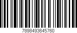 Código de barras (EAN, GTIN, SKU, ISBN): '7898493645760'