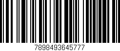 Código de barras (EAN, GTIN, SKU, ISBN): '7898493645777'