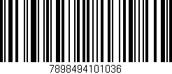 Código de barras (EAN, GTIN, SKU, ISBN): '7898494101036'