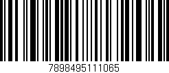 Código de barras (EAN, GTIN, SKU, ISBN): '7898495111065'