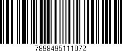 Código de barras (EAN, GTIN, SKU, ISBN): '7898495111072'