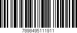Código de barras (EAN, GTIN, SKU, ISBN): '7898495111911'