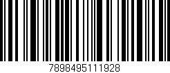 Código de barras (EAN, GTIN, SKU, ISBN): '7898495111928'