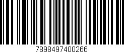 Código de barras (EAN, GTIN, SKU, ISBN): '7898497400266'