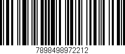 Código de barras (EAN, GTIN, SKU, ISBN): '7898498972212'