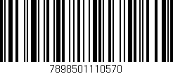 Código de barras (EAN, GTIN, SKU, ISBN): '7898501110570'