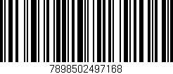 Código de barras (EAN, GTIN, SKU, ISBN): '7898502497168'