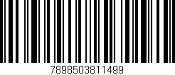 Código de barras (EAN, GTIN, SKU, ISBN): '7898503811499'