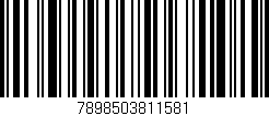 Código de barras (EAN, GTIN, SKU, ISBN): '7898503811581'