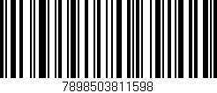 Código de barras (EAN, GTIN, SKU, ISBN): '7898503811598'