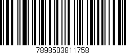 Código de barras (EAN, GTIN, SKU, ISBN): '7898503811758'