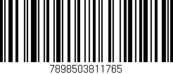 Código de barras (EAN, GTIN, SKU, ISBN): '7898503811765'