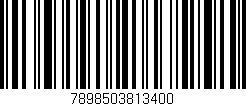 Código de barras (EAN, GTIN, SKU, ISBN): '7898503813400'
