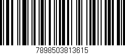 Código de barras (EAN, GTIN, SKU, ISBN): '7898503813615'