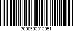 Código de barras (EAN, GTIN, SKU, ISBN): '7898503813851'