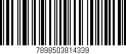 Código de barras (EAN, GTIN, SKU, ISBN): '7898503814339'