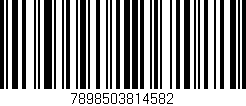 Código de barras (EAN, GTIN, SKU, ISBN): '7898503814582'