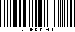 Código de barras (EAN, GTIN, SKU, ISBN): '7898503814599'