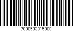 Código de barras (EAN, GTIN, SKU, ISBN): '7898503815008'