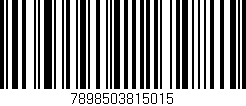 Código de barras (EAN, GTIN, SKU, ISBN): '7898503815015'