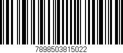 Código de barras (EAN, GTIN, SKU, ISBN): '7898503815022'