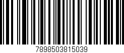 Código de barras (EAN, GTIN, SKU, ISBN): '7898503815039'