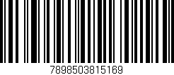 Código de barras (EAN, GTIN, SKU, ISBN): '7898503815169'