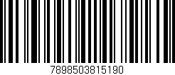 Código de barras (EAN, GTIN, SKU, ISBN): '7898503815190'