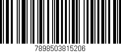 Código de barras (EAN, GTIN, SKU, ISBN): '7898503815206'