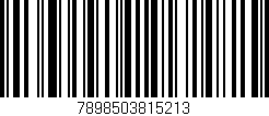 Código de barras (EAN, GTIN, SKU, ISBN): '7898503815213'