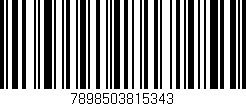 Código de barras (EAN, GTIN, SKU, ISBN): '7898503815343'