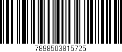 Código de barras (EAN, GTIN, SKU, ISBN): '7898503815725'
