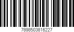 Código de barras (EAN, GTIN, SKU, ISBN): '7898503816227'