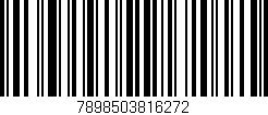 Código de barras (EAN, GTIN, SKU, ISBN): '7898503816272'