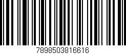 Código de barras (EAN, GTIN, SKU, ISBN): '7898503816616'