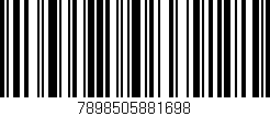 Código de barras (EAN, GTIN, SKU, ISBN): '7898505881698'
