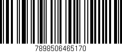 Código de barras (EAN, GTIN, SKU, ISBN): '7898506465170'