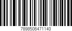 Código de barras (EAN, GTIN, SKU, ISBN): '7898506471140'