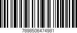 Código de barras (EAN, GTIN, SKU, ISBN): '7898506474981'