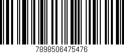 Código de barras (EAN, GTIN, SKU, ISBN): '7898506475476'