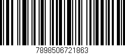 Código de barras (EAN, GTIN, SKU, ISBN): '7898506721863'
