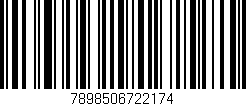 Código de barras (EAN, GTIN, SKU, ISBN): '7898506722174'